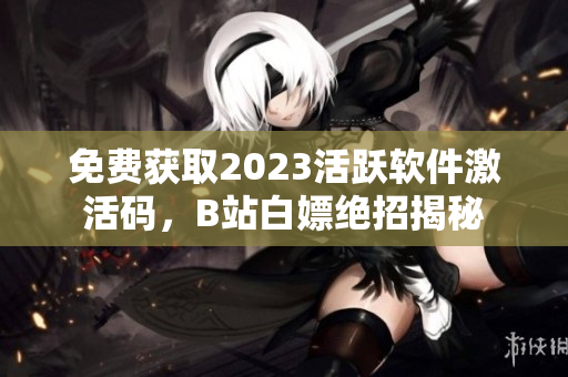 免费获取2023活跃软件激活码，B站白嫖绝招揭秘