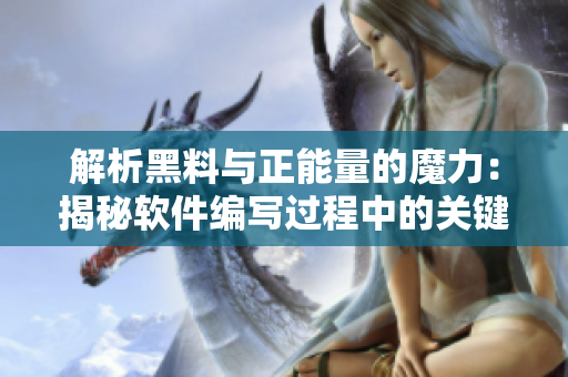 解析黑料与正能量的魔力：揭秘软件编写过程中的关键步骤